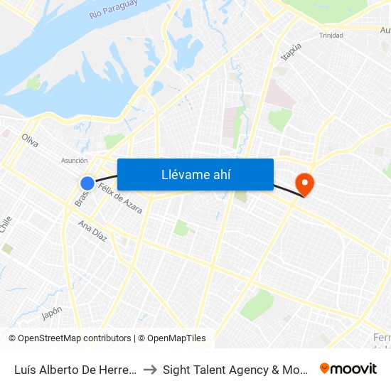 Luís Alberto De Herrera, 1095 to Sight Talent Agency & Model School map
