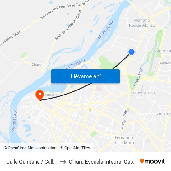 Calle Quintana / Calle Correa to O'hara Escuela Integral Gastronómica map