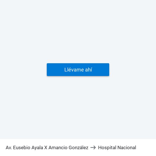 Av. Eusebio Ayala X Amancio González to Hospital Nacional map