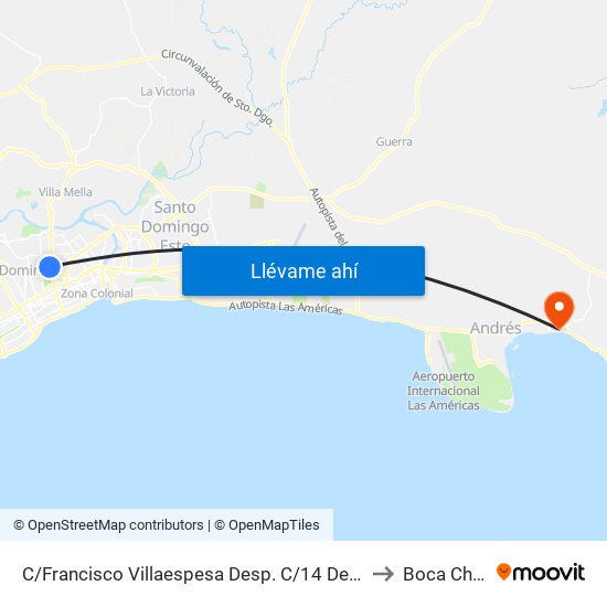 C/Francisco Villaespesa Desp. C/14 De Junio to Boca Chica map