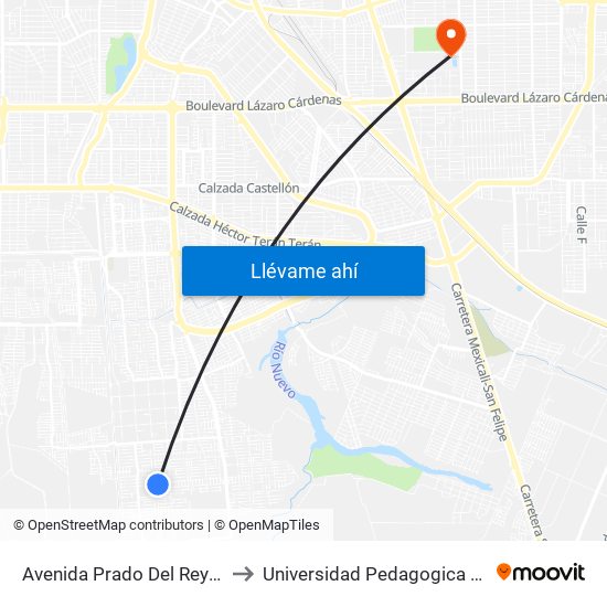Avenida Prado Del Rey / Abres to Universidad Pedagogica Nacional map
