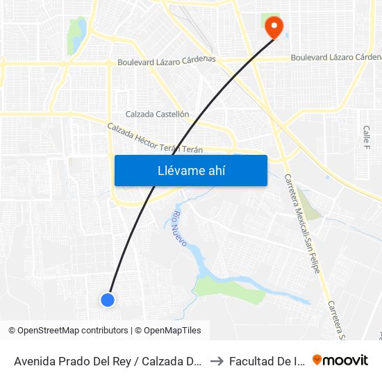 Avenida Prado Del Rey / Calzada De Los Monarcas to Facultad De Idiomas map