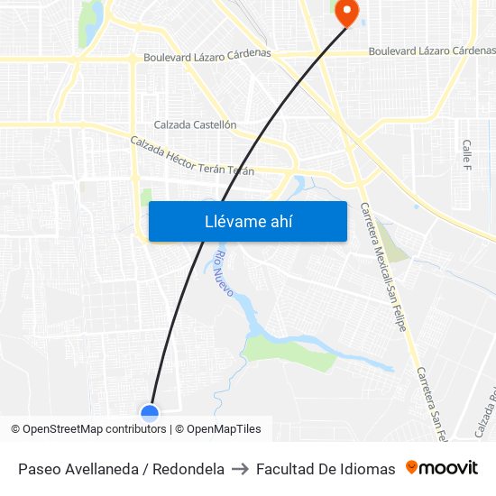 Paseo Avellaneda / Redondela to Facultad De Idiomas map