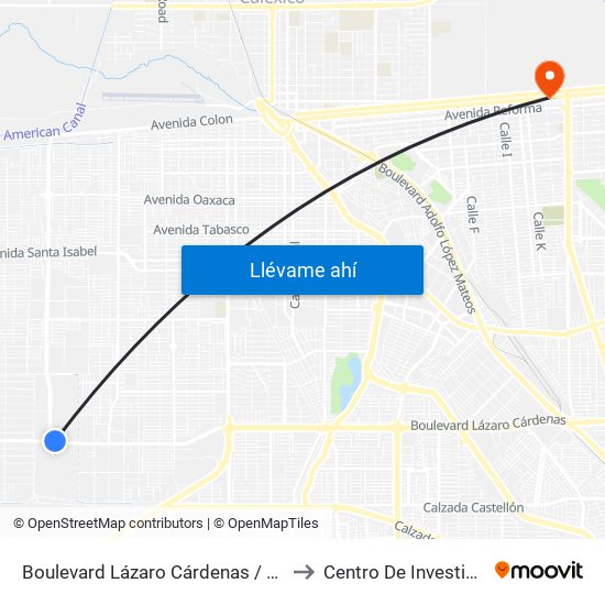 Boulevard Lázaro Cárdenas / Calzada Manuel Gómez Morín to Centro De Investigaciones Culturales map