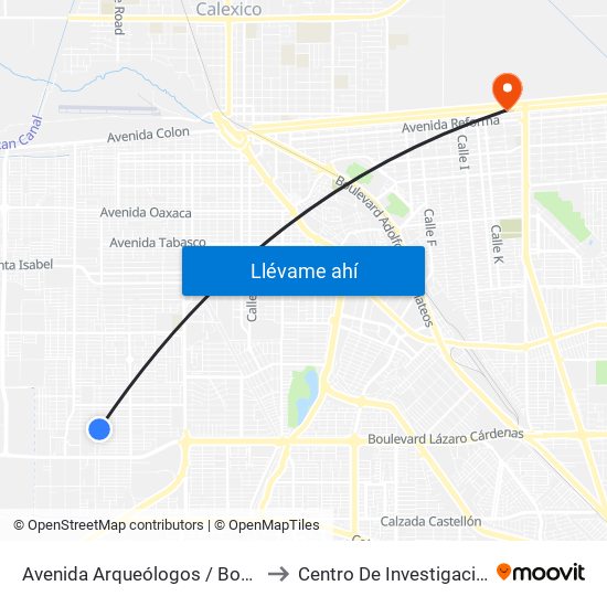 Avenida Arqueólogos / Boulevard Luis Álvarez to Centro De Investigaciones Culturales map