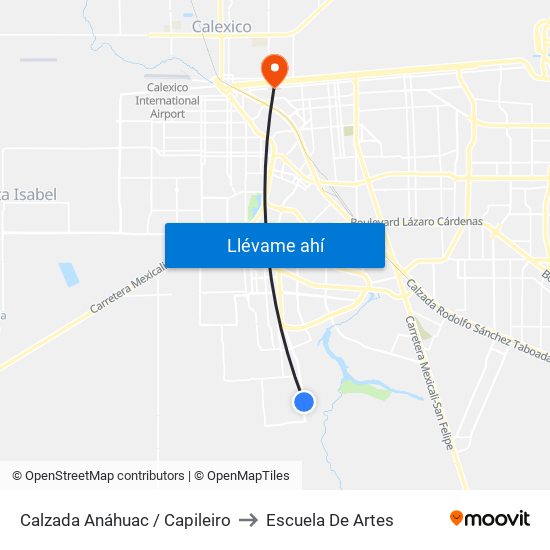 Calzada Anáhuac / Capileiro to Escuela De Artes map