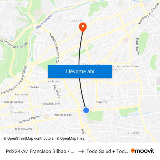 Pd224-Av. Francisco Bilbao / Esq. Av. S. Elcano to Todo Salud + Todo Alemana map