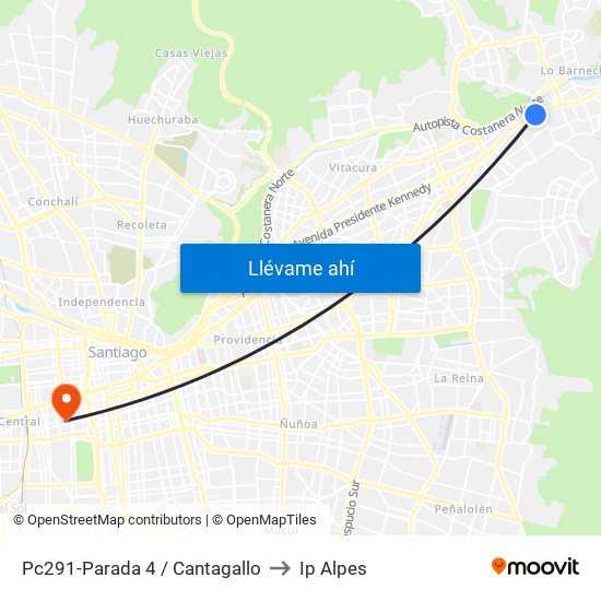 Pc291-Parada 4 / Cantagallo to Ip Alpes map