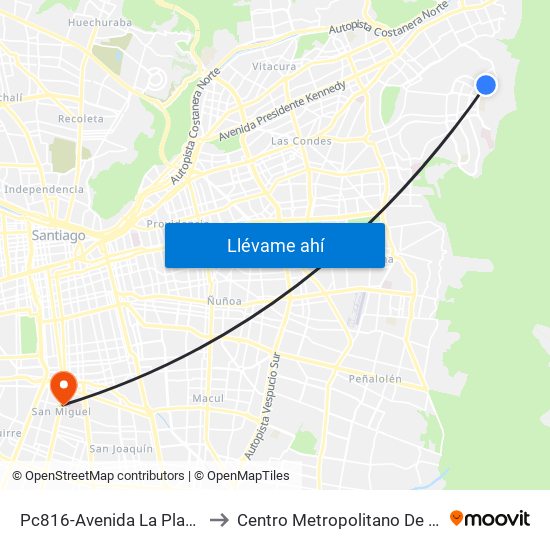 Pc816-Avenida La Plaza / Esq. Rep. De Hondura to Centro Metropolitano De Imágenes Mamarias (Cmim) map