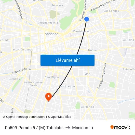 Pc509-Parada 5 / (M) Tobalaba to Manicomio map