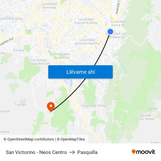 San Victorino - Neos Centro to Pasquilla map