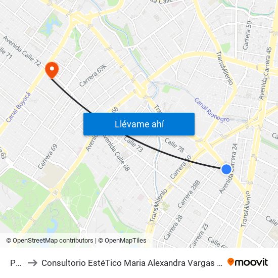 Polo to Consultorio EstéTico Maria Alexandra Vargas Salud y Belleza map