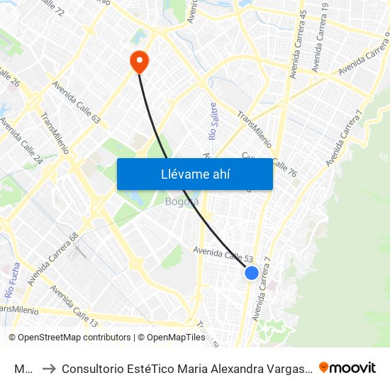 Marly to Consultorio EstéTico Maria Alexandra Vargas Salud y Belleza map