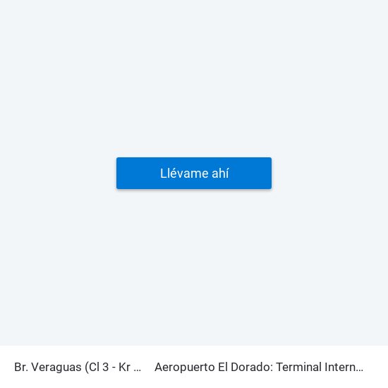 Br. Veraguas (Cl 3 - Kr 29a) to Aeropuerto El Dorado: Terminal Internacional map