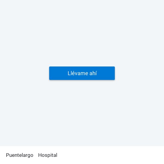 Puentelargo to Hospital map