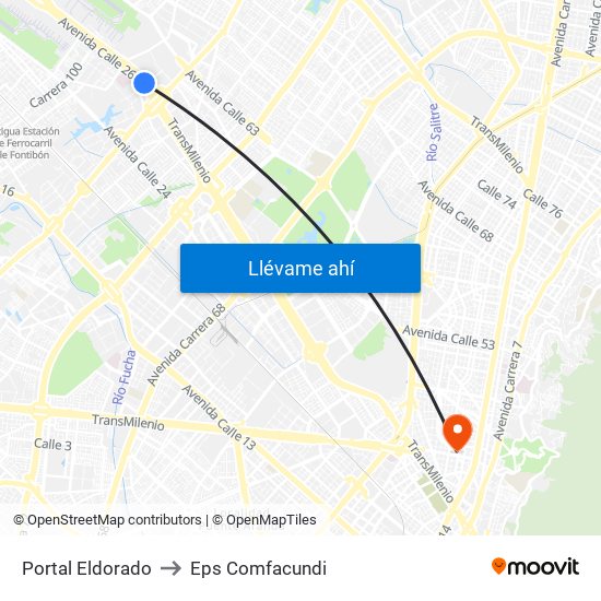 Portal Eldorado to Eps Comfacundi map