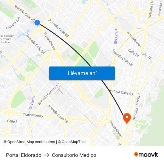 Portal Eldorado to Consultorio Medico map