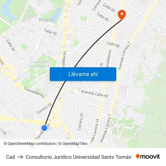 Cad to Consultorio Jurídico Universidad Santo Tomás map
