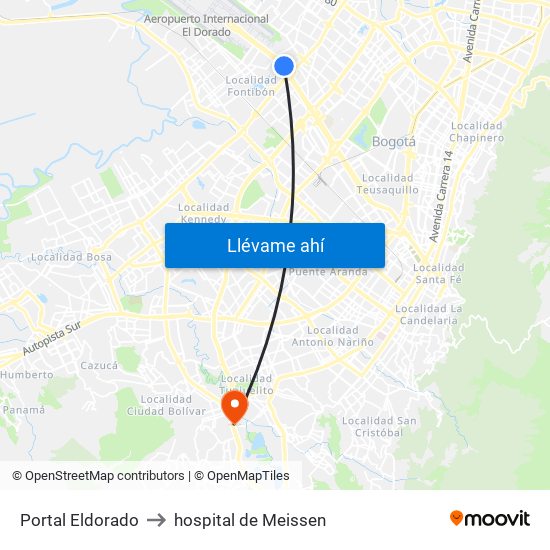 Portal Eldorado to hospital de Meissen map