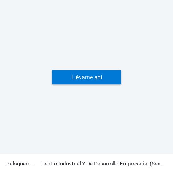 Paloquemao to Centro Industrial Y De Desarrollo Empresarial (Sena) map