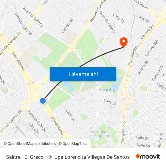 Salitre - El Greco to Upa Lorencita Villegas De Santos map