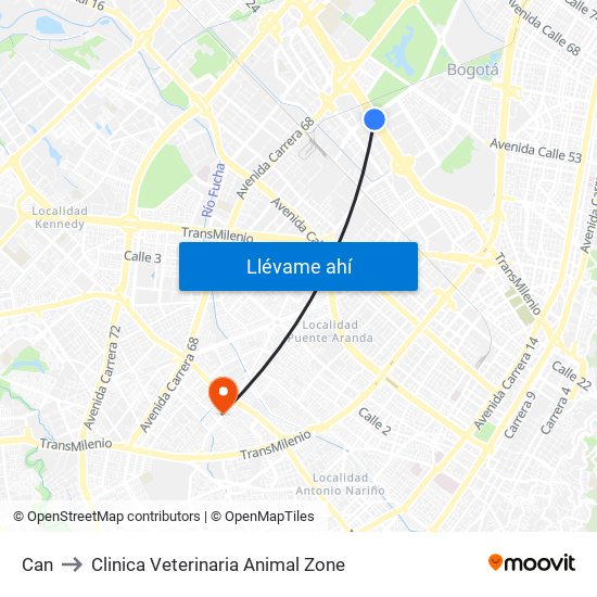 Can to Clinica Veterinaria Animal Zone map