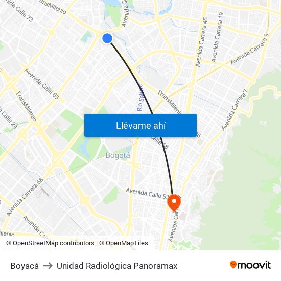 Boyacá to Unidad Radiológica Panoramax map