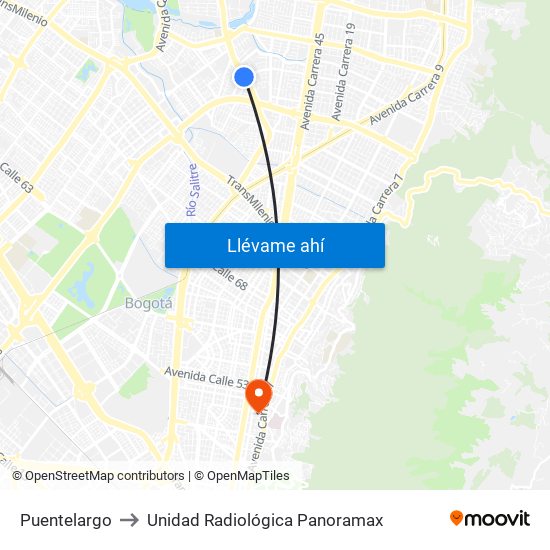Puentelargo to Unidad Radiológica Panoramax map