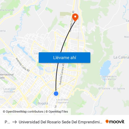 Polo to Universidad Del Rosario Sede Del Emprendimiento Y La Innovación map