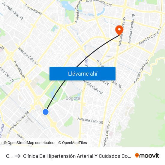 Can to Clínica De Hipertensión Arterial Y Cuidados Coronarios - Chacc map