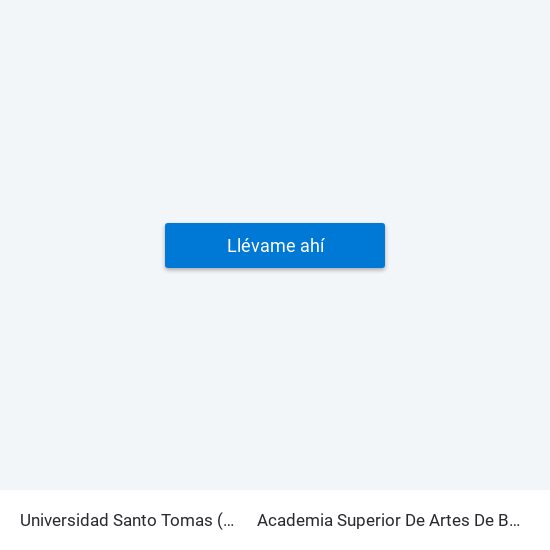 Universidad Santo Tomas (Kr 9 - Cl 51) to Academia Superior De Artes De Bogota - Asab map