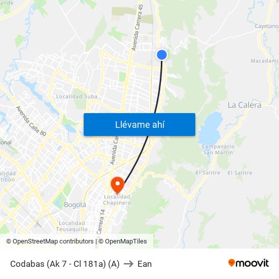 Codabas (Ak 7 - Cl 181a) (A) to Ean map