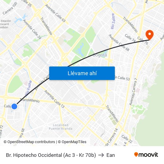 Br. Hipotecho Occidental (Ac 3 - Kr 70b) to Ean map