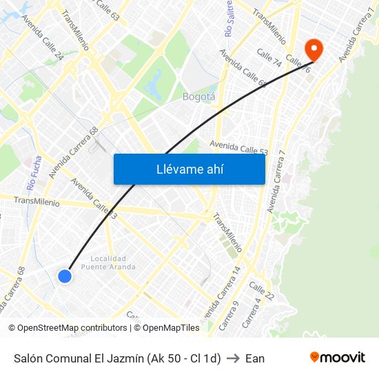 Salón Comunal El Jazmín (Ak 50 - Cl 1d) to Ean map