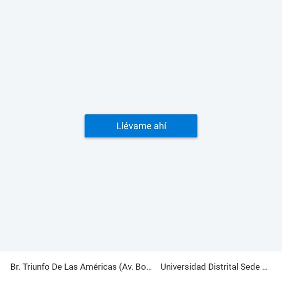 Br. Triunfo De Las Américas (Av. Boyacá - Cl 5a) (B) to Universidad Distrital Sede Tecnológica map