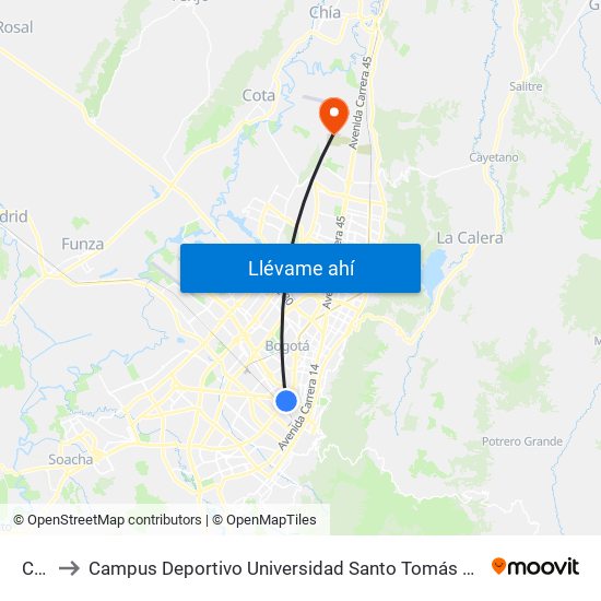 Cad to Campus Deportivo Universidad Santo Tomás De Aquino map