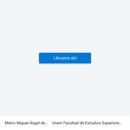 Metro Miguel Ángel de Quevedo to Unam Facultad de Estudios Superiores (Fes) Acatlán map