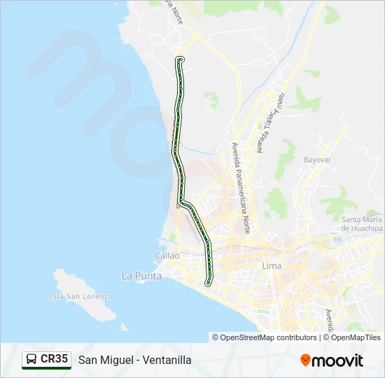 CR35 Bus Line Map