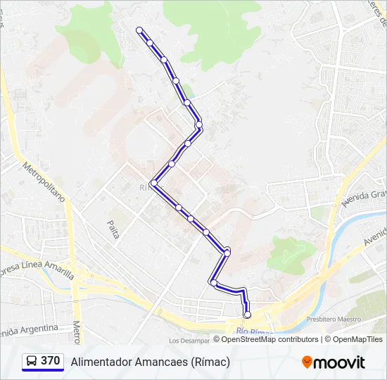 370 Bus Line Map
