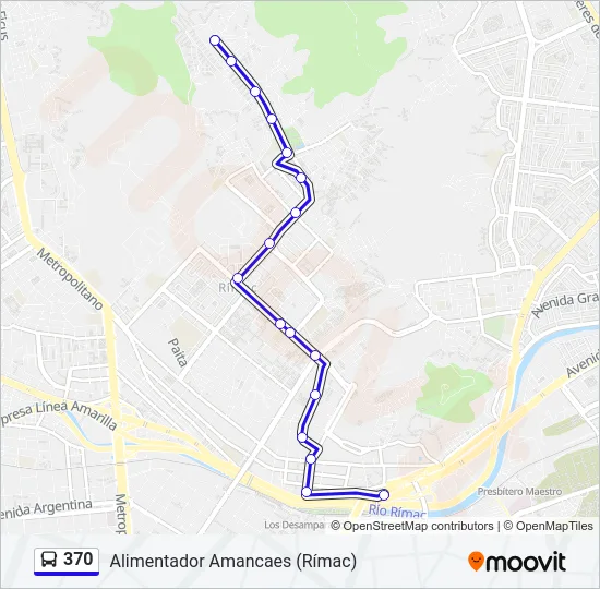 370 Bus Line Map