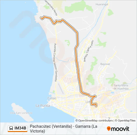 IM34B Bus Line Map