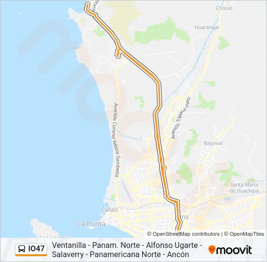 IO47 Bus Line Map