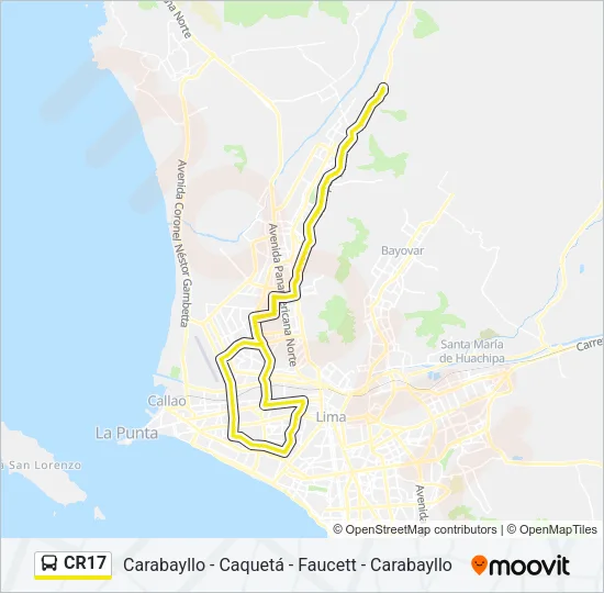 CR17 Bus Line Map