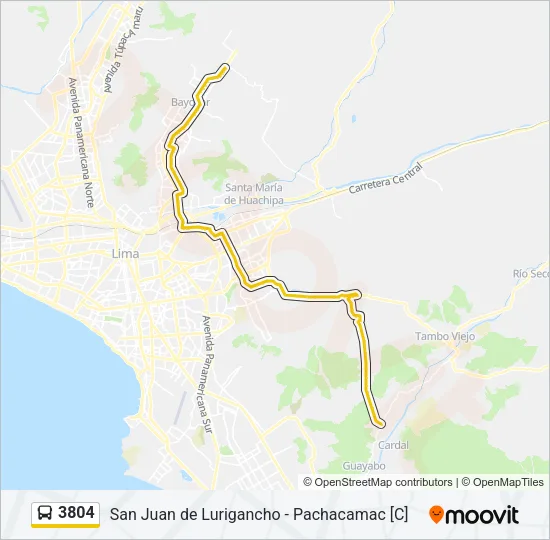 3804 Bus Line Map
