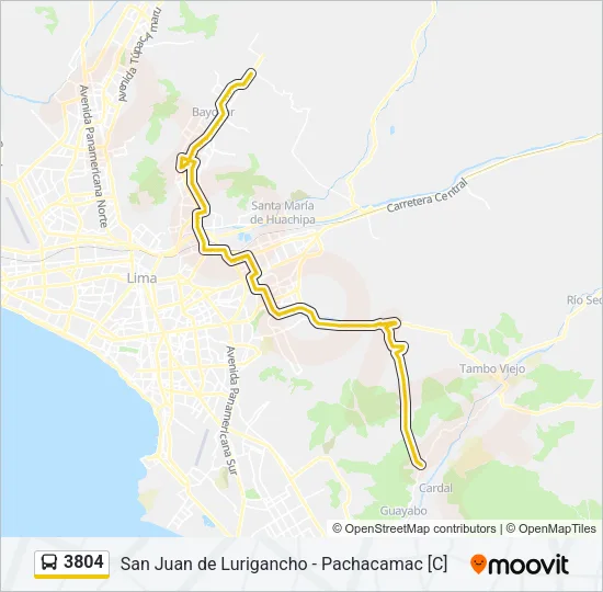 3804 Bus Line Map