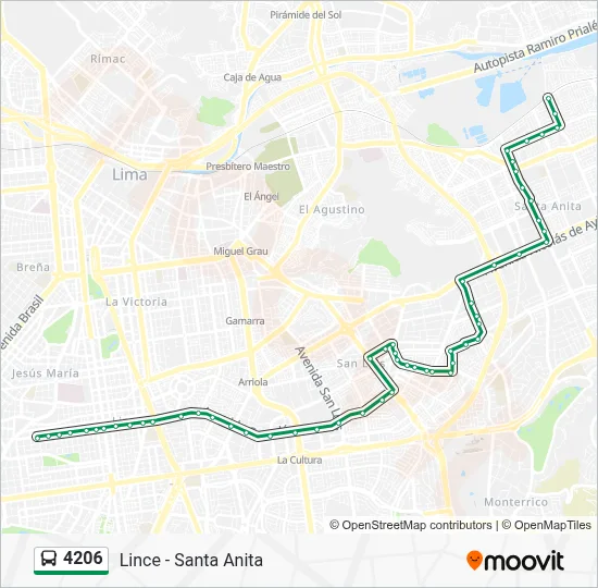 4206 Bus Line Map