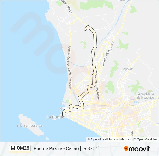 OM25  Line Map