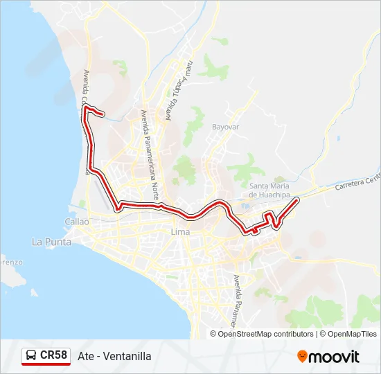 CR58  Line Map