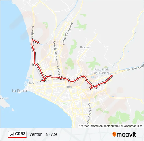 CR58  Line Map