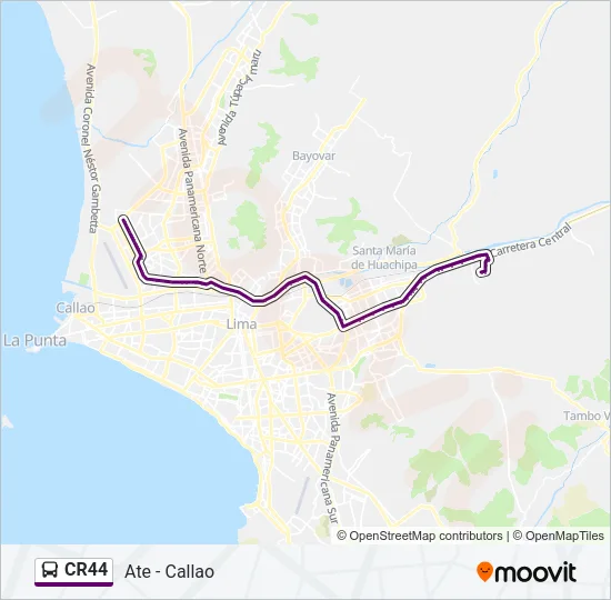 CR44 Bus Line Map